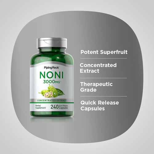 Noni, 3000 mg, 240 Quick Release Capsules -Benefits