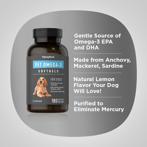 Omega-3 for Dogs, 180 Quick Release Softgels-Benefits