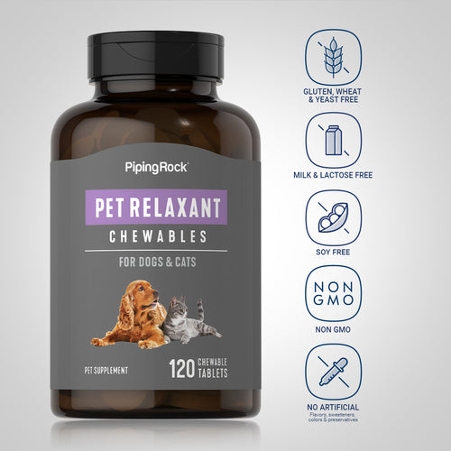 Pet Relaxant for Dogs & Cats, 120 Chewable Tablets Dietary Attributes