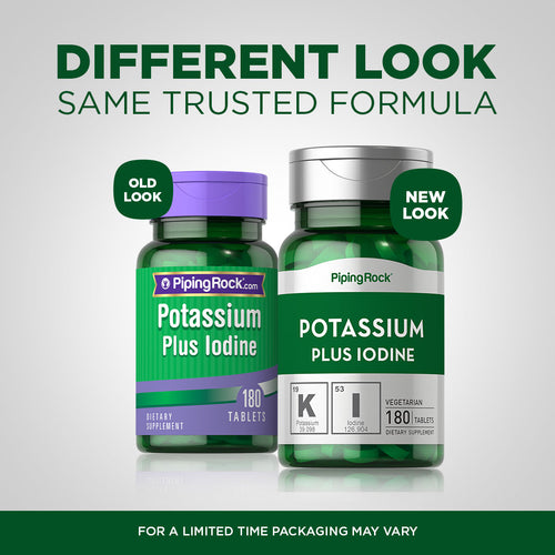 Potassium Plus Iodine, 180 Tablets Before After