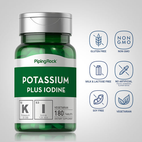 Potassium Plus Iodine, 180 Tablets Dietary Attributes