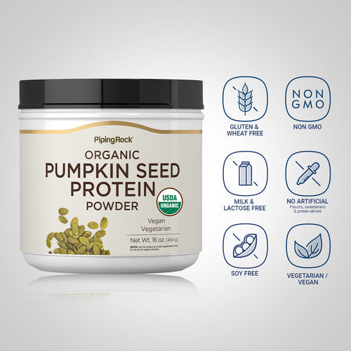 Pumpkin Seed Protein Powder (Organic), 16 oz (454 g) Bottle Dietary Attributes