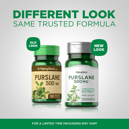 Purslane, 500 mg, 100 Quick Release Capsules-Before and After