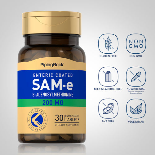 SAM-e Enteric Coated, 200 mg, 30 Enteric Coated Tablets Dietary Attributes