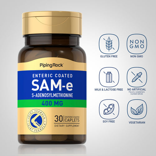 SAM-e Enteric Coated 400 mg, 30 Enteric Coated Caplets Dietary Attributes