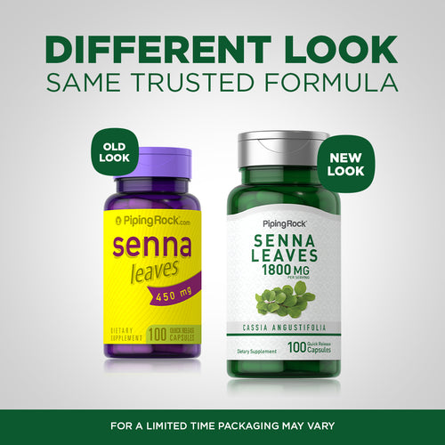 Senna Leaves, 1800 mg -Before and After
