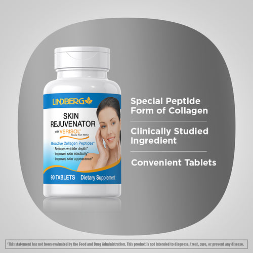 Skin Rejuvenator with Verisol Bioactive Collagen Peptides, 90 Tablets Benefits