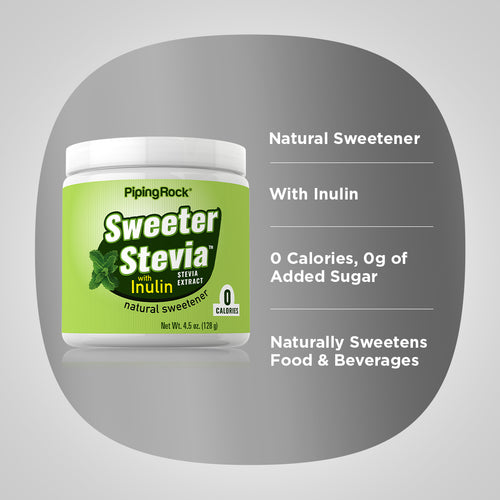 Sweeter Stevia Extract with Inulin Powder, 4.5 oz (128 g) Bottle Benefits