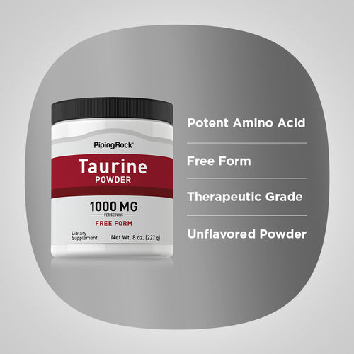 Taurine Powder, 8 oz (227 g) Bottle -Benefits
