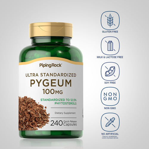 Ultra-Standardized Pygeum, 100 mg, 240 Quick Release Capsules-Dietary Attribute