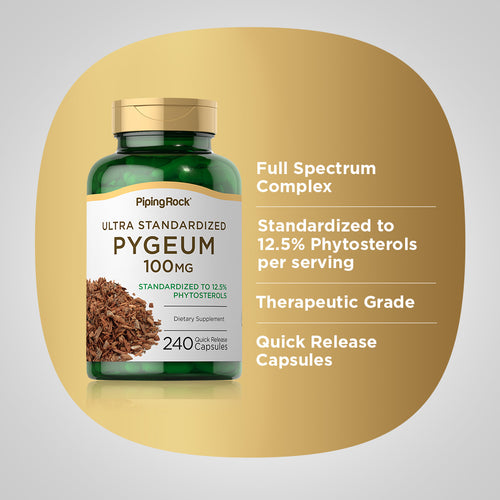 Ultra-Standardized Pygeum, 100 mg, 240 Quick Release Capsules -Benefits