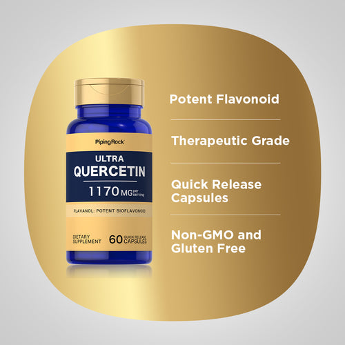 Ultra Quercetin, 1170 mg (per serving), 60 Quick Release Capsules Benefits