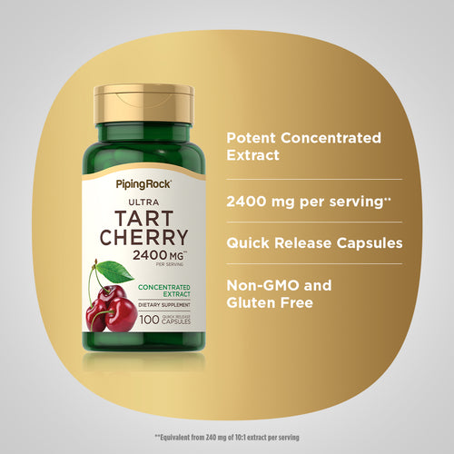 Ultra Tart Cherry, 2400 mg (per serving), 100 Quick Release Capsules Benefits