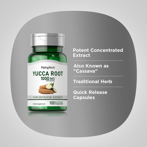 Yucca Root, 500 mg, 100 Quick Release Capsules -Benefits
