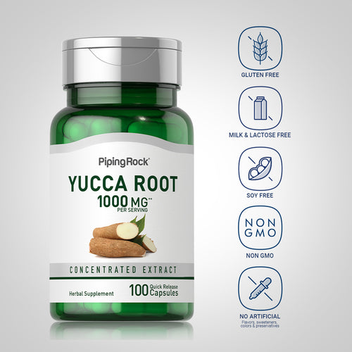Yucca Root, 500 mg, 100 Quick Release Capsules -Dietary Attribute