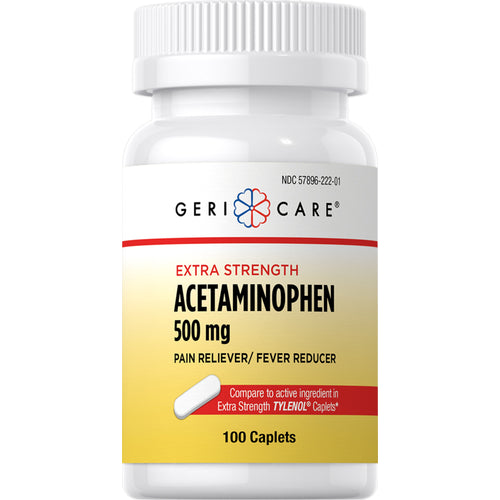 Acetaminophen 500 มก. เทียบกับ TYLENOL 100 Kapsulşəkilli tabletlər     