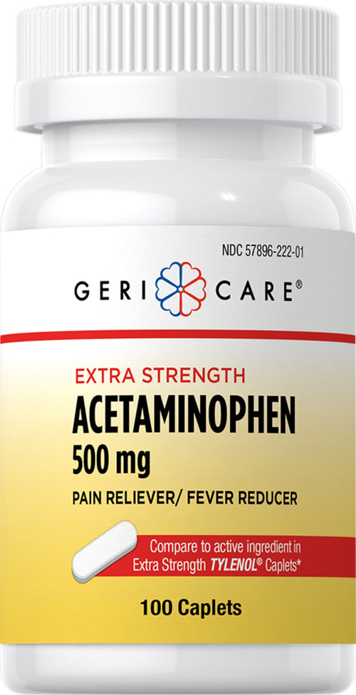 Acétaminophène 500 mg Comparé à TYLENOL 100 Kapsulşəkilli tabletlər     