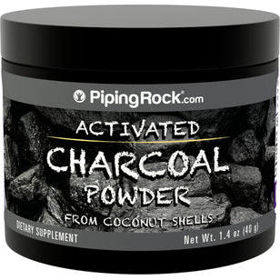 Activated Charcoal Powder (Food Grade), 1.4 oz (40 g) Bottle