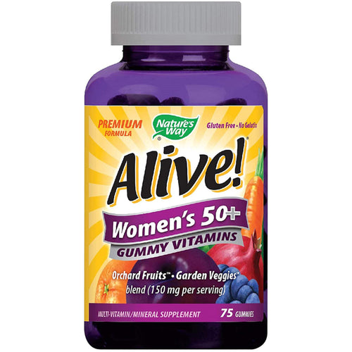 Alive! Women's 50+ Gummy Vitamins, 75 Gummies