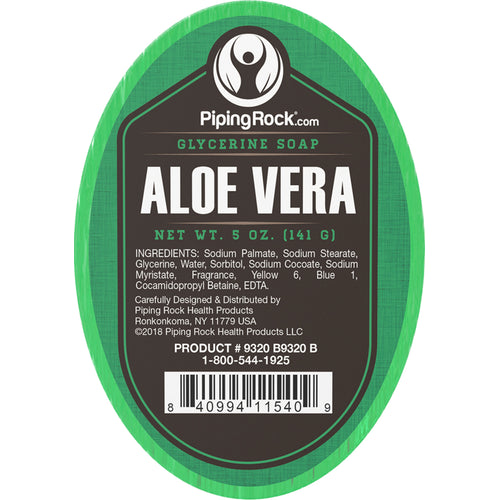 Aloe Vera Glycerine Soap, 5 oz (141 g) Bar