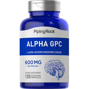 Alpha GPC, 600 mg (per serving), 120 Vegetarian Capsules Bottle
