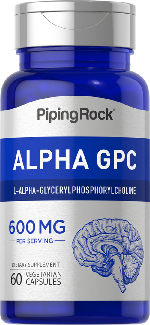 Alpha GPC, 600 mg (per serving), 60 Vegetarian Capsules
