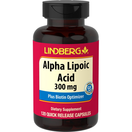 Kyselina alfa lipoová plus optimilizátor biotínu 300 mg 120 Kapsule s rýchlym uvoľňovaním     