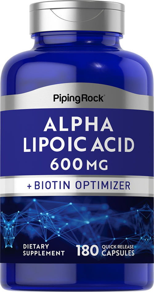 Alpha Lipoic Acid, 600 mg, 180 Quick Release Capsules Bottle