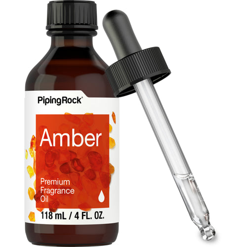 Amber Premium Fragrance Oil, 4 fl oz (118 mL) Bottle & Dropper