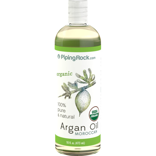 Argan Oil Pure Moroccan Liquid Gold (Organic), 16 fl oz (473 mL) Bottle 