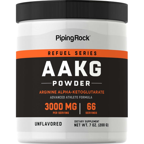 Arginin AAKG 100 % rent pulver - Nitrogenoksid-forbedrende 7 ounce 200 g Flaske    