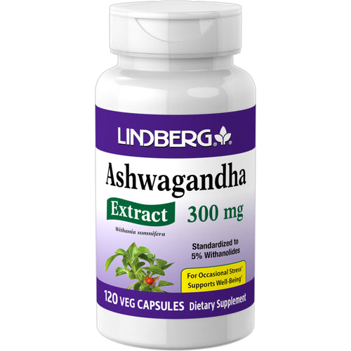 Ashwagandha Ekstrakt Standaryzowany 300 mg 120 Kapsułki wegetariańskie     