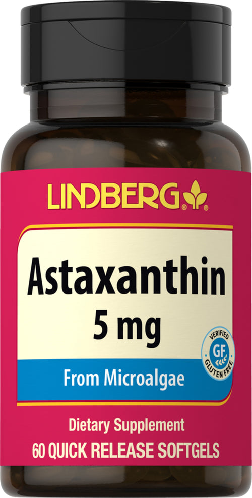 Astaksantyna 5 mg 60 Miękkie kapsułki żelowe o szybkim uwalnianiu     