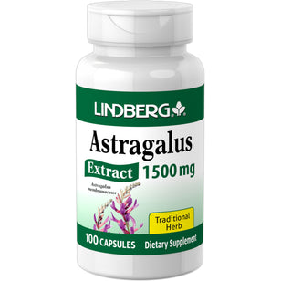 Astragalus-rodekstrakt 1500 mg 100 Kapsler     