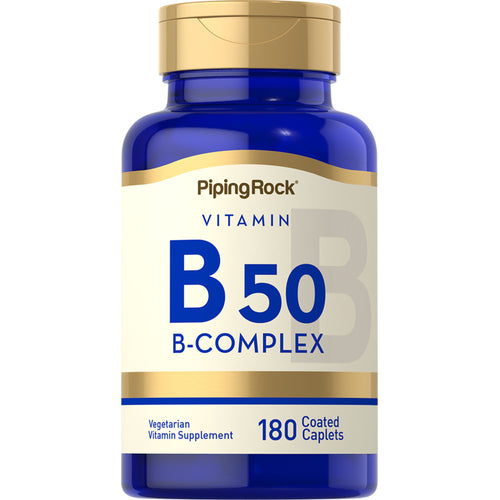 B-50 Vitamin B Complex 180 Belagte kapsler       