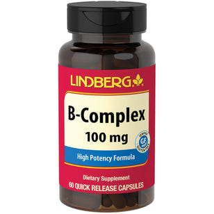 B-Complexo 100 mg 100 mg 60 Cápsulas de Rápida Absorção     