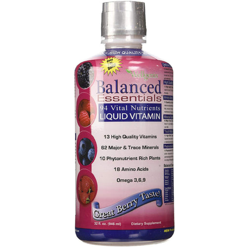 Balanced Essentials Plus Liquid Vitamin Multi (Berry), 32 fl oz (946 mL) Bottle