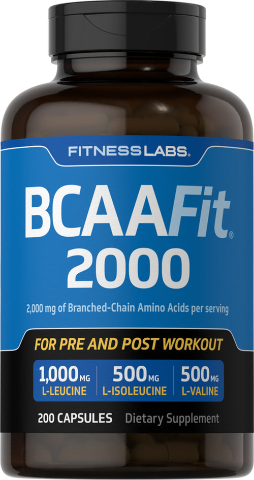 BCAAFit 2000 2000 mg (per dose) 200 Kapsler     