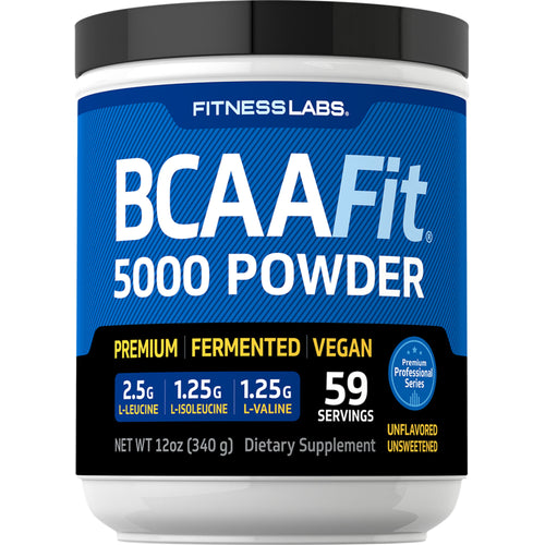 BCAAFit 5000 Pulver 5000 mg (pro Portion) 12 oz 340 g Flasche  