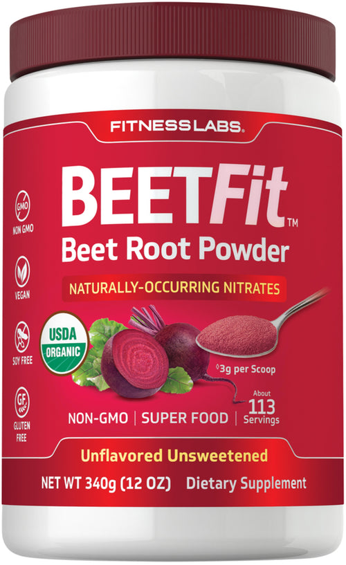 BeetFit rødbedejuicepulver 340 g 12 oz Flaske    