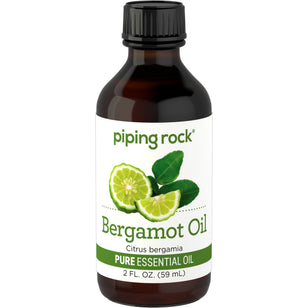 Óleo essencial puro de bergamota (GC/MS Testado) 2 fl oz 59 ml Frasco    