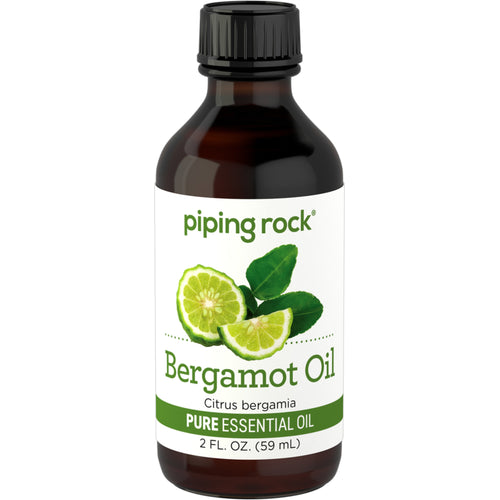 Bergamot Pure Essential Oil (GC/MS Tested), 2 fl oz (59 mL) Bottle