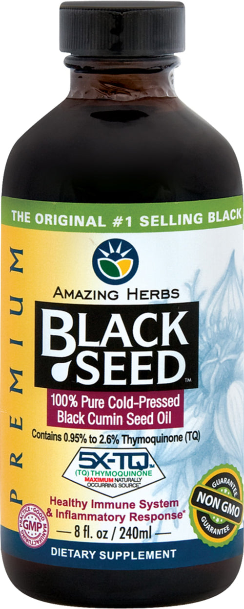Ulei de semințe de chimen negru 8 fl oz 240 ml Sticlă    