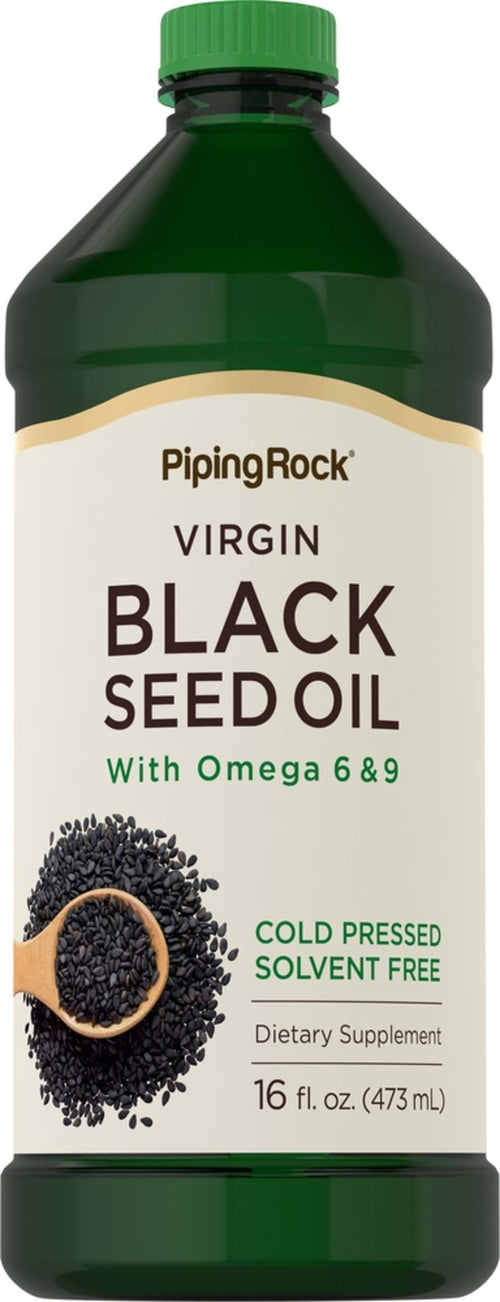 Olej z czarnego kminu – tłoczony na zimno 16 Uncje sześcienne 473 ml Butelka    