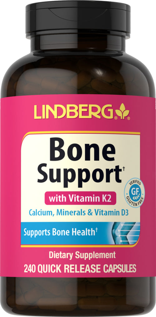 Podpora kostí s vitamínom K2 240 Kapsule s rýchlym uvoľňovaním       