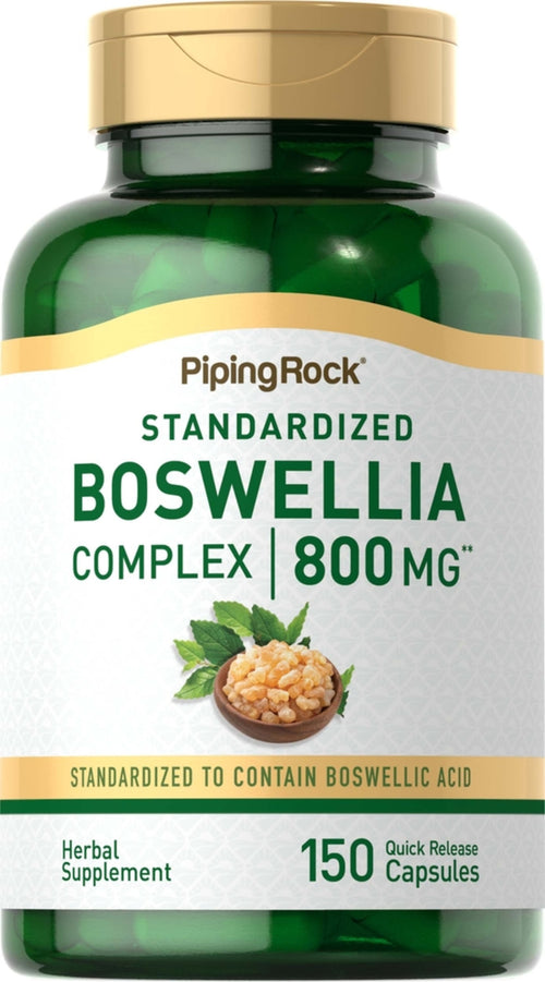 Boswellia Serrata Standardized Complex, 800 mg, 150 Quick Release Capsules Bottle