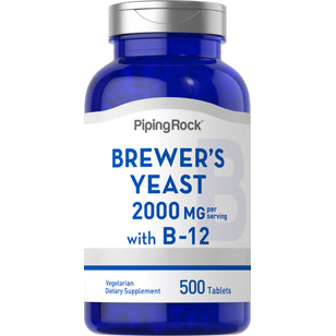Levadura de cerveza  2000 mg (por porción) 500 Tabletas     