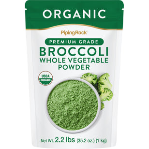 Broccoli hele vegetabilsk pulver (økologisk) 2.2 pund 1 Kg Pulver    