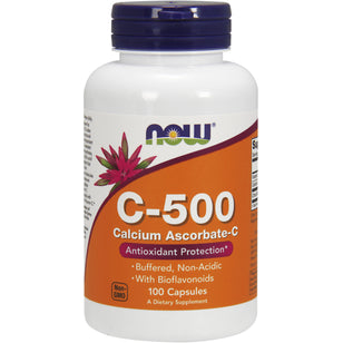 Vitamine C-500 tamponnée Ascorbate-C de calcium 500 mg 100 Gélules     
