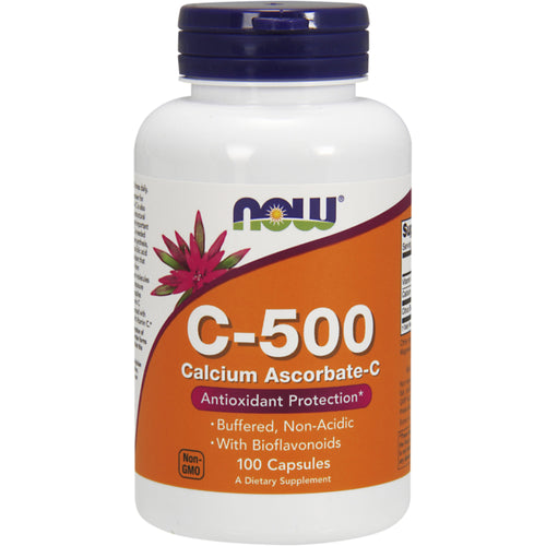 Vitamina C amortiguada (ascorbato de calcio), 500 mg 500 mg 100 Cápsulas     